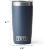 imageYETI Rambler 10 oz Tumbler Stainless Steel Vacuum Insulated with MagSlider Lid Cherry BlossomUltra Marine Violet