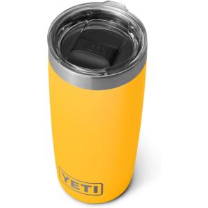 imageYETI Rambler 10 oz Tumbler Stainless Steel Vacuum Insulated with MagSlider Lid Cherry BlossomAlpine Yellow