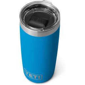 imageYETI Rambler 10 oz Tumbler Stainless Steel Vacuum Insulated with MagSlider Lid Cherry BlossomBig Wave Blue