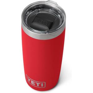 imageYETI Rambler 10 oz Tumbler Stainless Steel Vacuum Insulated with MagSlider Lid Cherry BlossomRescue Red