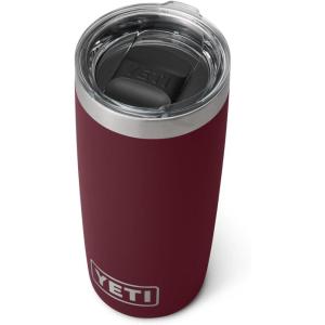imageYETI Rambler 10 oz Tumbler Stainless Steel Vacuum Insulated with MagSlider Lid Cherry BlossomWild Vine Red
