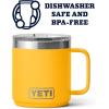 imageYETI Rambler 10 oz Stackable Mug Vacuum Insulated Stainless Steel with MagSlider Lid Big Sky BlueAlpine Yellow