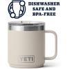 imageYETI Rambler 10 oz Stackable Mug Vacuum Insulated Stainless Steel with MagSlider Lid Big Sky BlueCape Taupe