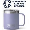 imageYETI Rambler 10 oz Stackable Mug Vacuum Insulated Stainless Steel with MagSlider Lid Big Sky BlueCosmic Lilac