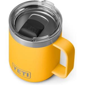 imageYETI Rambler 10 oz Stackable Mug Vacuum Insulated Stainless Steel with MagSlider Lid Big Sky BlueAlpine Yellow