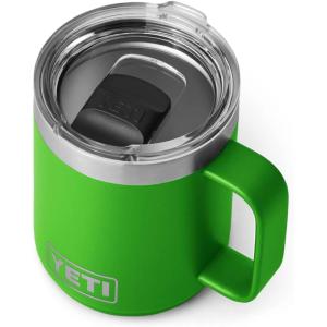 imageYETI Rambler 10 oz Stackable Mug Vacuum Insulated Stainless Steel with MagSlider Lid Big Sky BlueCanopy Green