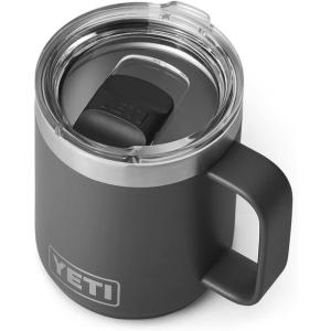 imageYETI Rambler 10 oz Stackable Mug Vacuum Insulated Stainless Steel with MagSlider Lid Big Sky BlueCharcoal