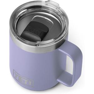imageYETI Rambler 10 oz Stackable Mug Vacuum Insulated Stainless Steel with MagSlider Lid Big Sky BlueCosmic Lilac