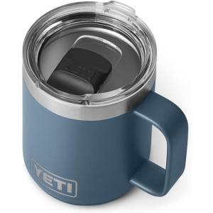 imageYETI Rambler 10 oz Stackable Mug Vacuum Insulated Stainless Steel with MagSlider Lid Big Sky BlueNordic Blue