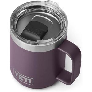 imageYETI Rambler 10 oz Stackable Mug Vacuum Insulated Stainless Steel with MagSlider Lid Big Sky BlueNordic Purple