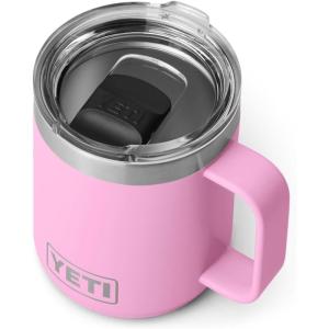 imageYETI Rambler 10 oz Stackable Mug Vacuum Insulated Stainless Steel with MagSlider Lid Big Sky BluePower Pink