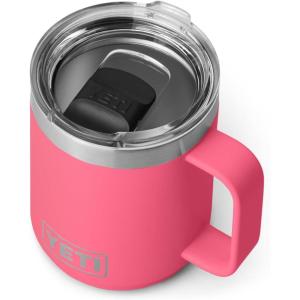 imageYETI Rambler 10 oz Stackable Mug Vacuum Insulated Stainless Steel with MagSlider Lid Big Sky BlueTropical Pink