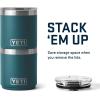 imageYETI Rambler 10 oz Stackable Lowball 20 Vacuum Insulated Stainless Steel with MagSlider Lid Black StoneAgave Teal