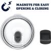 imageYETI Rambler 10 oz Stackable Lowball 20 Vacuum Insulated Stainless Steel with MagSlider Lid Black StoneBig Sky Blue