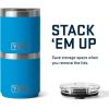 imageYETI Rambler 10 oz Stackable Lowball 20 Vacuum Insulated Stainless Steel with MagSlider Lid Black StoneBig Wave Blue