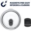 imageYETI Rambler 10 oz Stackable Lowball 20 Vacuum Insulated Stainless Steel with MagSlider Lid Black StoneKey Lime
