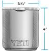 imageYETI Rambler 10 oz Stackable Lowball 20 Vacuum Insulated Stainless Steel with MagSlider Lid Black StoneKey Lime