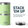 imageYETI Rambler 10 oz Stackable Lowball 20 Vacuum Insulated Stainless Steel with MagSlider Lid Black StoneKey Lime