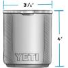 imageYETI Rambler 10 oz Stackable Lowball 20 Vacuum Insulated Stainless Steel with MagSlider Lid Black StoneNavy