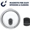 imageYETI Rambler 10 oz Stackable Lowball 20 Vacuum Insulated Stainless Steel with MagSlider Lid Black StoneNavy