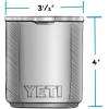 imageYETI Rambler 10 oz Stackable Lowball 20 Vacuum Insulated Stainless Steel with MagSlider Lid Black StonePower Pink