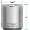 imageYETI Rambler 10 oz Stackable Lowball 20 Vacuum Insulated Stainless Steel with MagSlider Lid Black StoneRescue Red