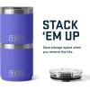 imageYETI Rambler 10 oz Stackable Lowball 20 Vacuum Insulated Stainless Steel with MagSlider Lid Black StoneUltramarine Violet