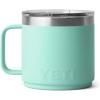 imageYETI Rambler 14 oz Ceramic Lined Stackable Mug Vacuum Insulated Stainless Steel with MagSlider Lid Moon DustSeafoam
