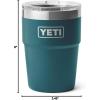 imageYETI Rambler 16 oz Stackable Tumbler Vacuum Insulated Stainless Steel with MagSlider LidAgave Teal