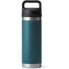 imageYETI Rambler 18 oz Bottle Leakproof Vacuum Insulated Stainless Steel with Chug Cap Black StoneAgave Teal