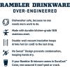 imageYETI Rambler 18 oz Bottle Leakproof Vacuum Insulated Stainless Steel with Chug Cap Black StoneAgave Teal
