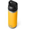 imageYETI Rambler 18 oz Bottle Leakproof Vacuum Insulated Stainless Steel with Chug Cap Black StoneAlpine Yellow