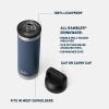 imageYETI Rambler 18 oz Bottle Leakproof Vacuum Insulated Stainless Steel with Chug Cap Black StoneBeekeeper