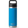 imageYETI Rambler 18 oz Bottle Leakproof Vacuum Insulated Stainless Steel with Chug Cap Black StoneBig Wave Blue