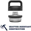 imageYETI Rambler 18 oz Bottle Leakproof Vacuum Insulated Stainless Steel with Chug Cap Black StoneCanopy Green