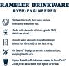 imageYETI Rambler 18 oz Bottle Leakproof Vacuum Insulated Stainless Steel with Chug Cap Black StoneCape Taupe