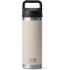 imageYETI Rambler 18 oz Bottle Leakproof Vacuum Insulated Stainless Steel with Chug Cap Black StoneCape Taupe