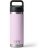 imageYETI Rambler 18 oz Bottle Leakproof Vacuum Insulated Stainless Steel with Chug Cap Black StoneCherry Blossom  Textured
