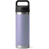 imageYETI Rambler 18 oz Bottle Leakproof Vacuum Insulated Stainless Steel with Chug Cap Black StoneCosmic Lilac