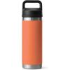 imageYETI Rambler 18 oz Bottle Leakproof Vacuum Insulated Stainless Steel with Chug Cap Black StoneHigh Desert Clay