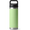 imageYETI Rambler 18 oz Bottle Leakproof Vacuum Insulated Stainless Steel with Chug Cap Black StoneKey Lime