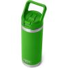 imageYETI Rambler 18 oz Bottle Vacuum Insulated Stainless Steel with Straw Cap Moon DustCanopy Green