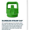 imageYETI Rambler 18 oz Bottle Vacuum Insulated Stainless Steel with Straw Cap Moon DustCanopy Green