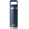 imageYETI Rambler 18 oz Bottle Vacuum Insulated Stainless Steel with Straw Cap Moon DustNavy