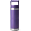 imageYETI Rambler 18 oz Bottle Vacuum Insulated Stainless Steel with Straw Cap Moon DustPeak Purple