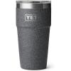 imageYETI Rambler 20 oz Stackable Tumbler Stainless Steel Vacuum Insulated with MagSlider LidBlack StoneTextured