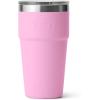 imageYETI Rambler 20 oz Stackable Tumbler Stainless Steel Vacuum Insulated with MagSlider LidPower Pink