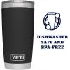 imageYETI Rambler 20 oz Stainless Steel Vacuum Insulated Tumbler wMagSlider LidBlack