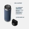 imageYETI Rambler 26 oz Bottle Vacuum Insulated Leakproof Stainless Steel with Chug CapNavyRescue RedWhite