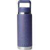 imageYETI Rambler 26 oz Bottle Vacuum Insulated Stainless Steel with Color Matching Straw CapMoon Dust  Textured